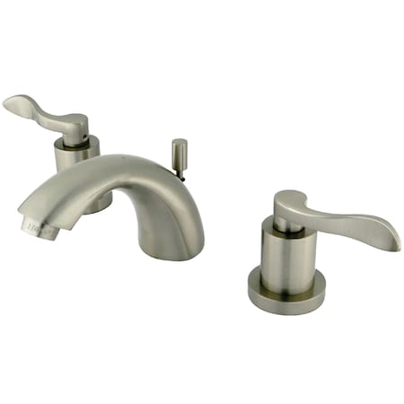 Kingston Brass Mini-Widespread Bathroom Faucet, Brushed Nickel KS2958DFL
